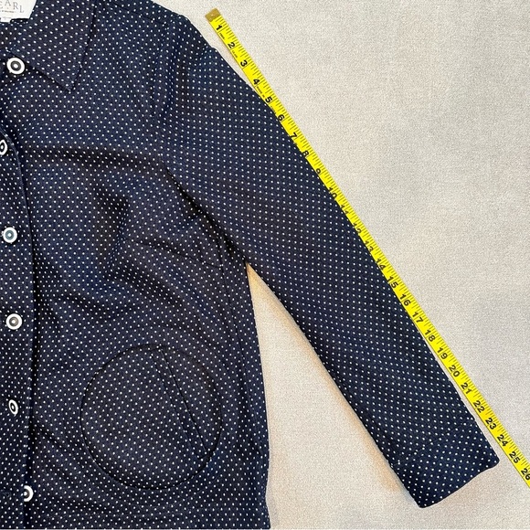 Pearl by Lela Rose Jacket. Size Large. Navy with white dots. - Picture 10 of 10
